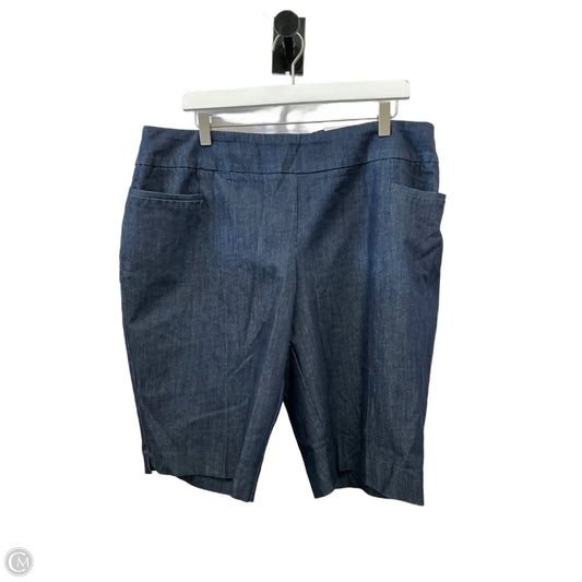 Shorts By Cato In Blue Denim, Size: 18