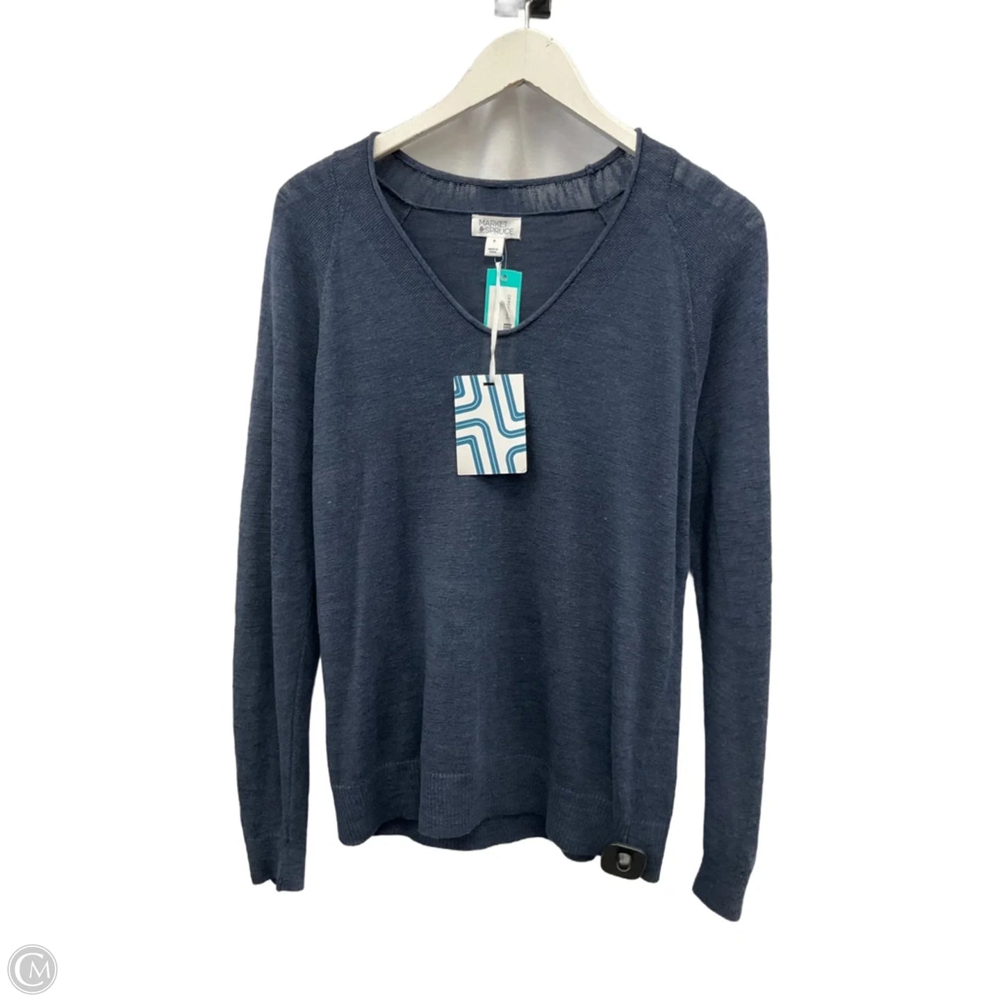 Top Long Sleeve By Market & Spruce In Blue, Size: M
