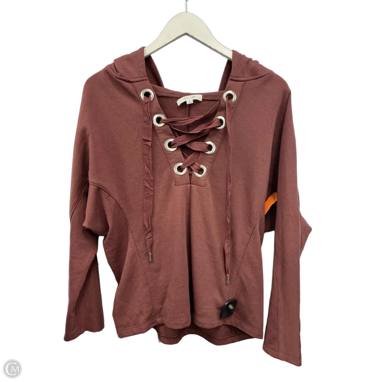 Sweatshirt Hoodie By Clothes Mentor In Red, Size: S
