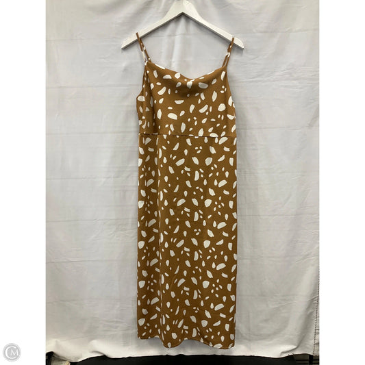 Dress Casual Midi By Old Navy In Beige, Size: M