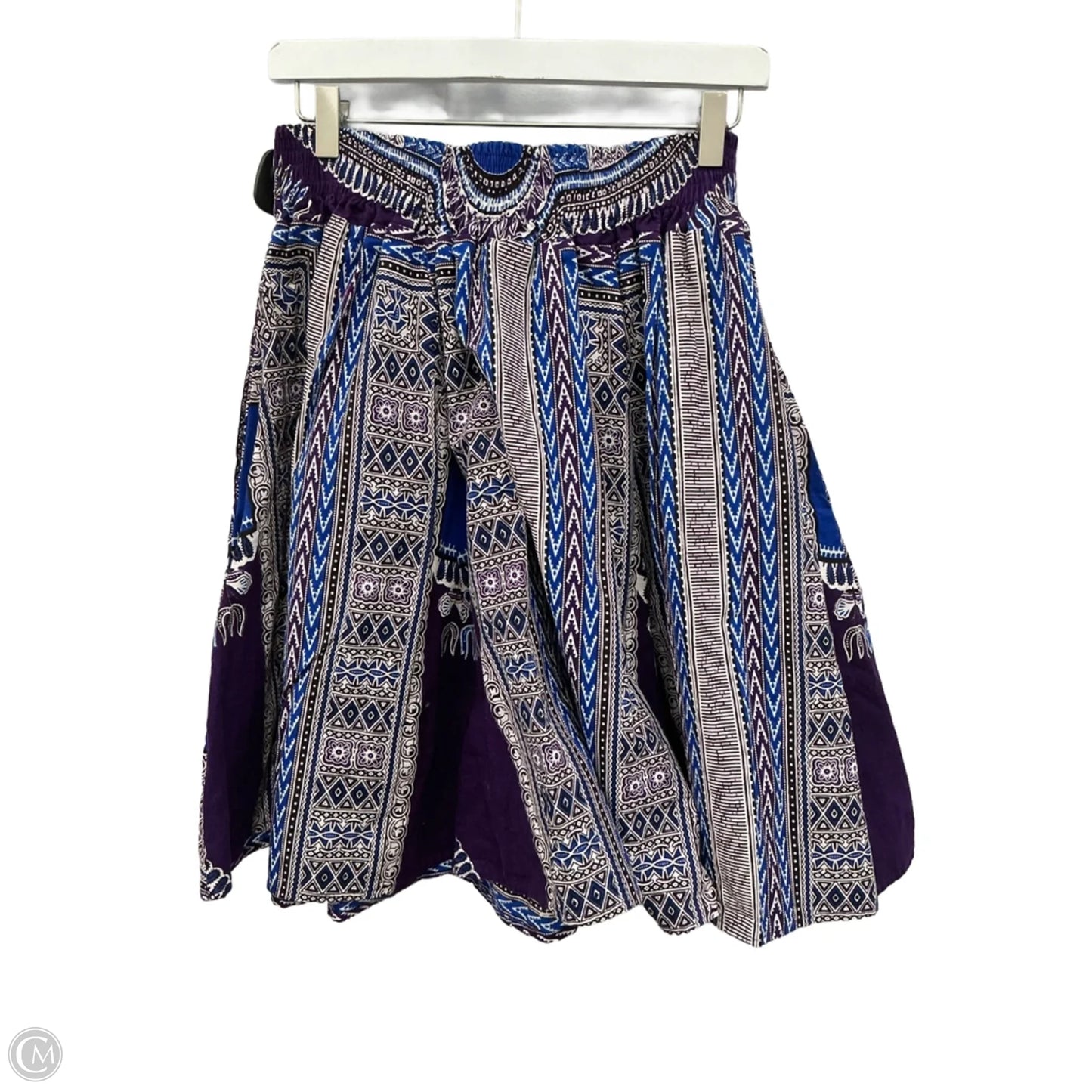 Skirt Midi By Cme In Blue & Purple, Size: 8