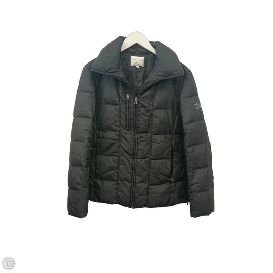 Jacket Luxury Designer By Oscar De La Renta In Black, Size: L