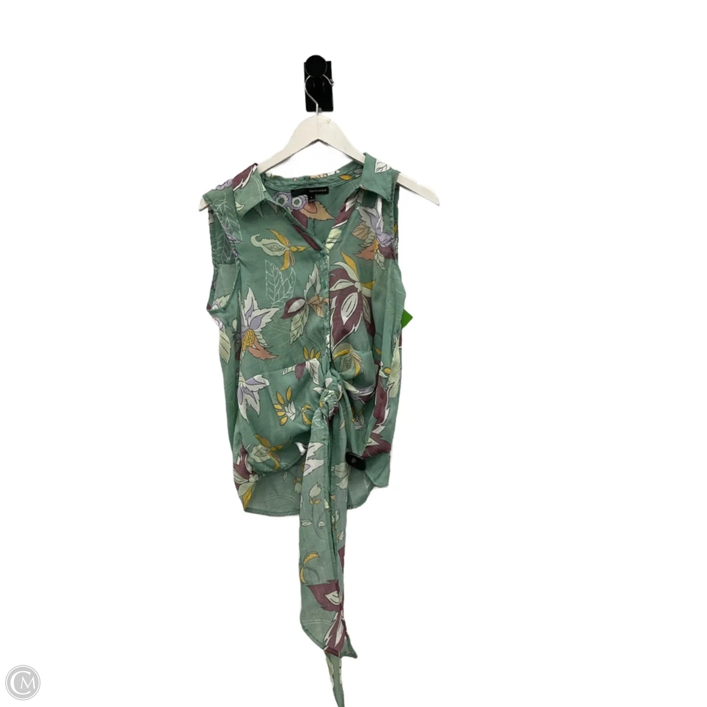 Top Sleeveless By Harve Bernard In Green, Size: L