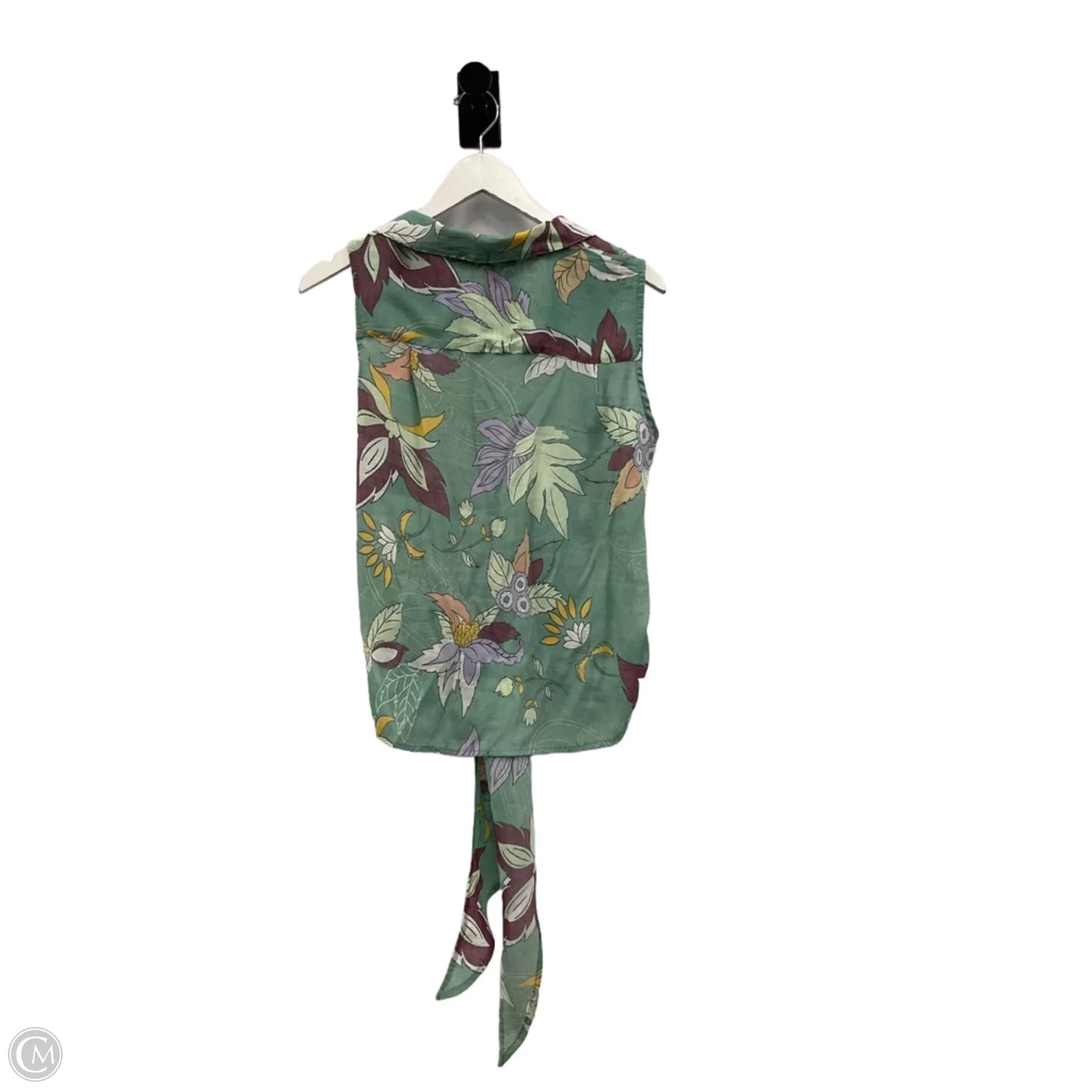 Top Sleeveless By Harve Bernard In Green, Size: L