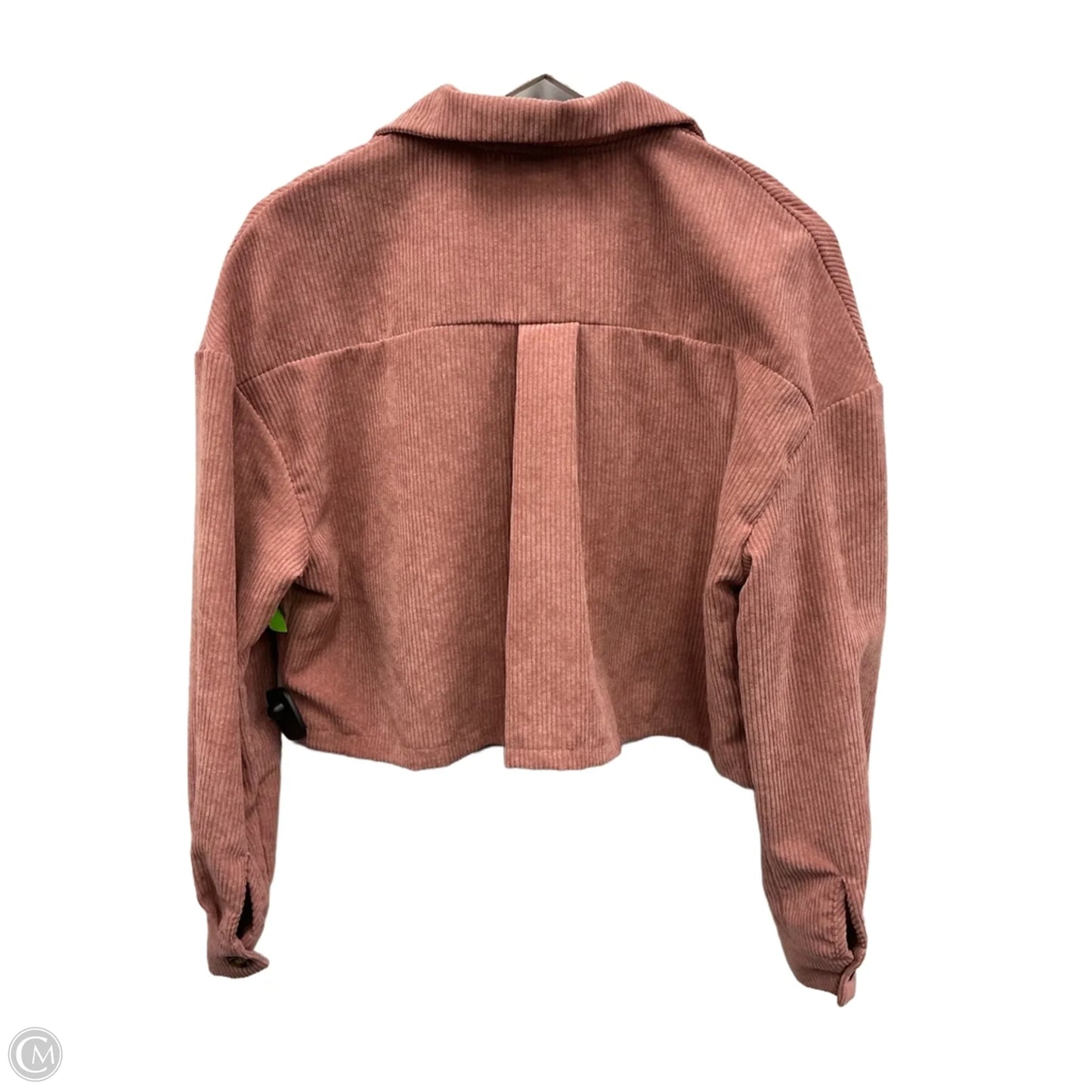 Jacket Shirt By Shein In Pink, Size: M