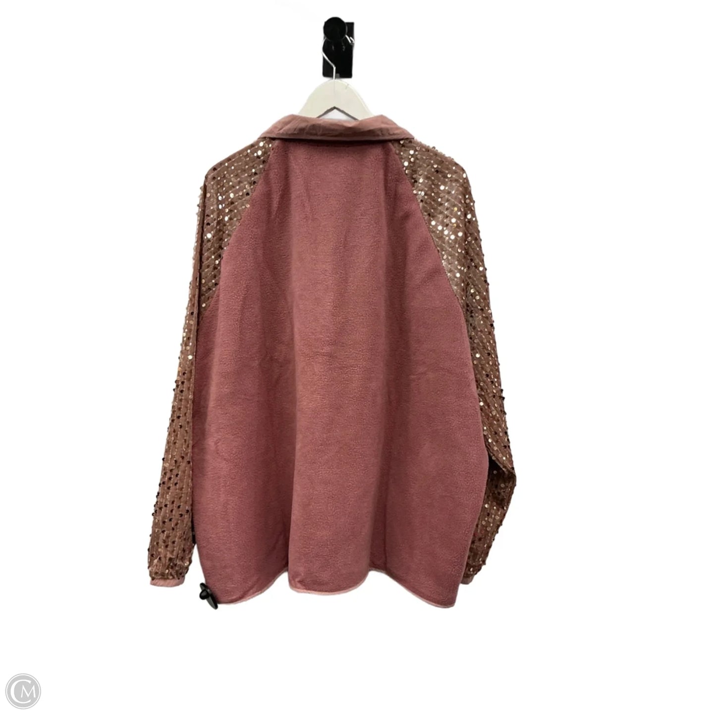 Jacket Fleece By Oddi In Mauve, Size: 3x