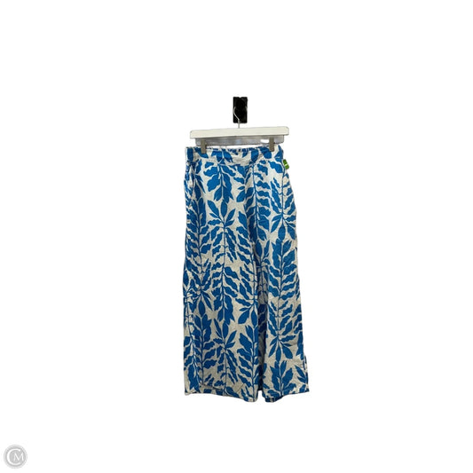 Pants Wide Leg By Rachel Zoe In Blue & White, Size: L