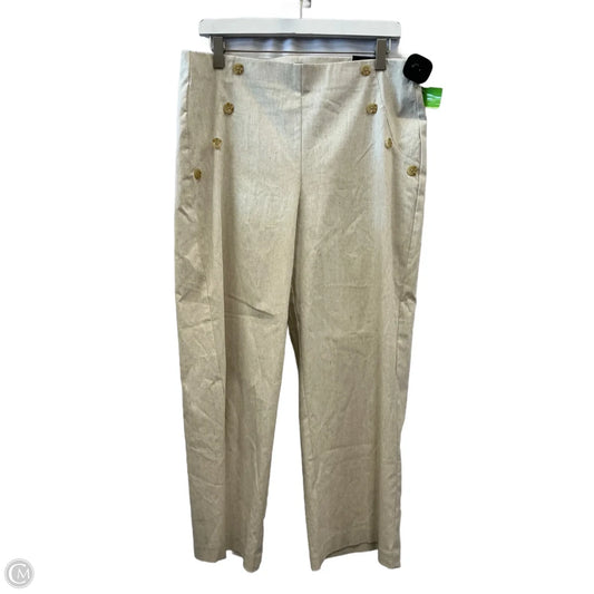 Pants Wide Leg By Jules & Leopold In Cream, Size: L