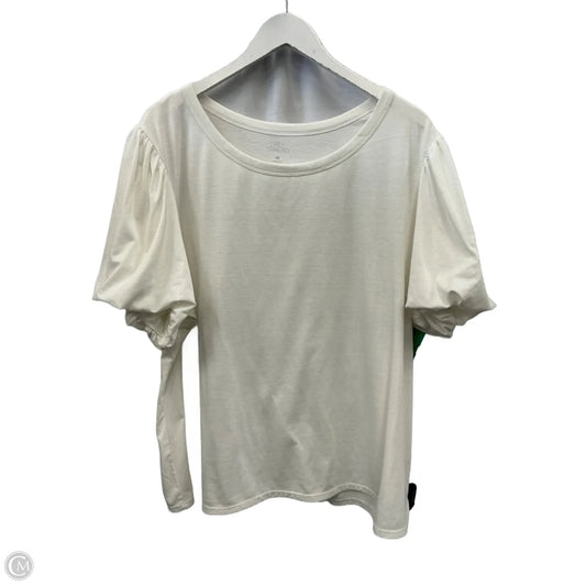 Top Short Sleeve By Daily Thread In White, Size: 2x