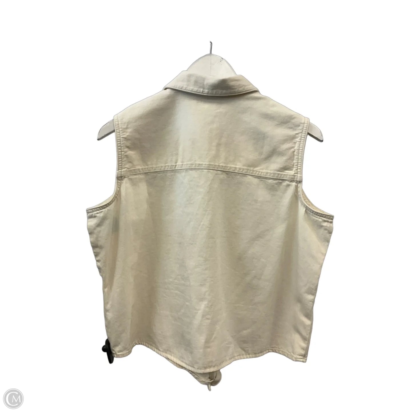 Top Sleeveless By Levis In Ivory, Size: M
