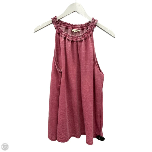 Top Sleeveless By Jane And Delancey In Pink, Size: M