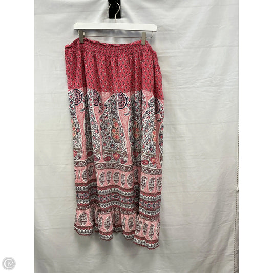 Skirt Maxi By Liz Claiborne In Pink, Size: 1x