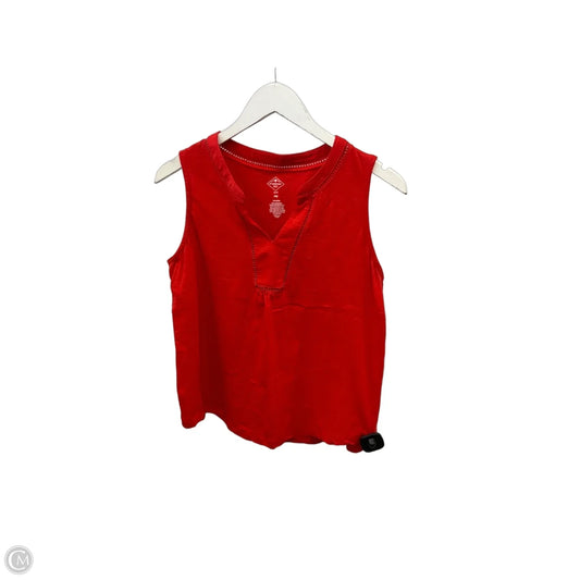 Top Sleeveless By St Johns Bay In Orange, Size: M