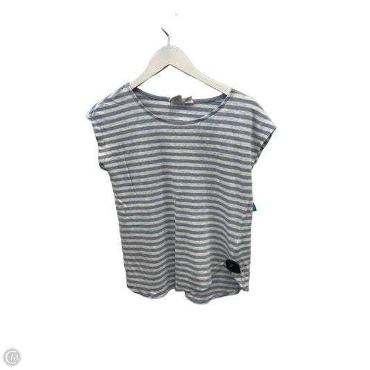 Top Short Sleeve By C And C In Blue & White, Size: M