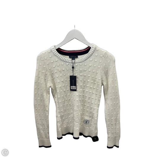 Sweater By Tommy Hilfiger In White, Size: M