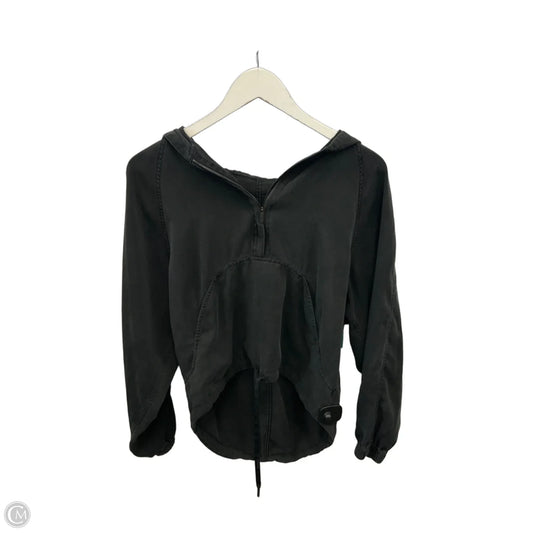 Athletic Top Long Sleeve Hoodie By Lululemon In Grey, Size: S