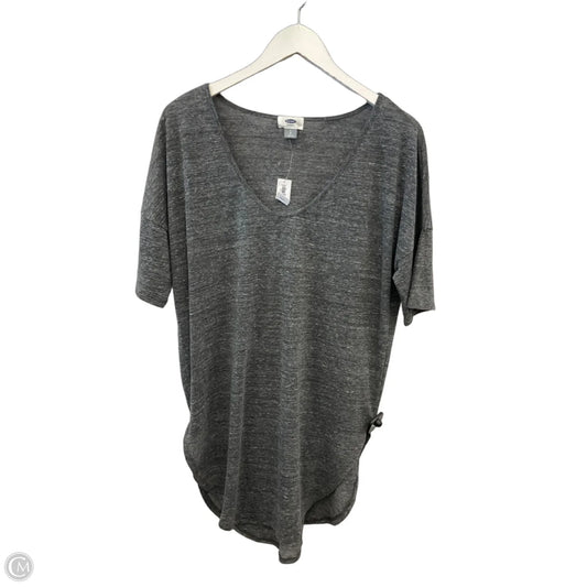 Top Short Sleeve By Old Navy In Grey, Size: L