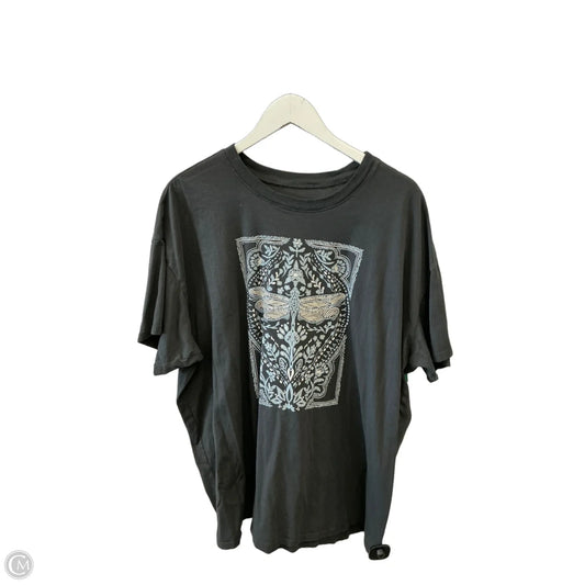 Top Short Sleeve By Torrid In Grey, Size: 1x