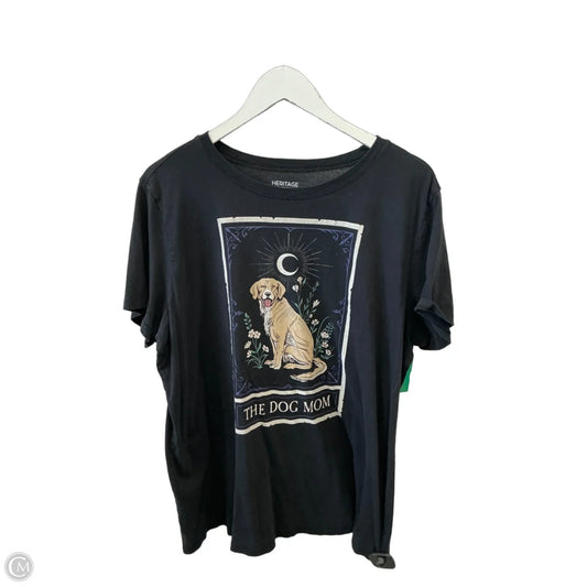 Top Short Sleeve By Torrid In Black, Size: 1x