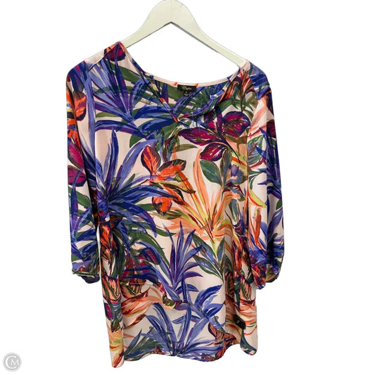 Tunic 3/4 Sleeve By Cupio In Multi-colored, Size: M
