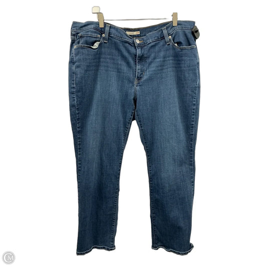 Jeans Boot Cut By Levis In Blue Denim, Size: 22