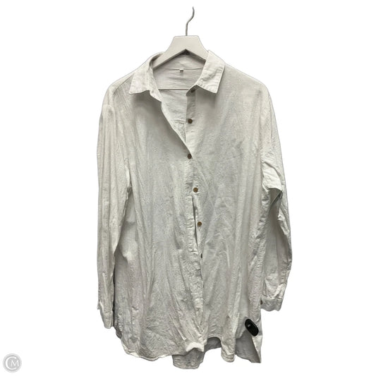 Top Long Sleeve By Cme In White, Size: 2x