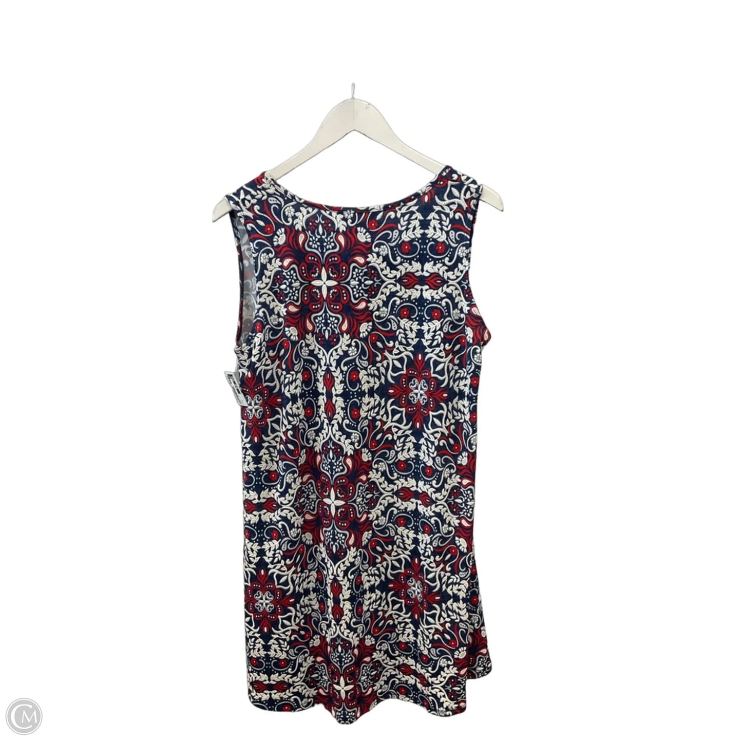 Dress Casual Short By Sjs In Blue & Red & White, Size: M
