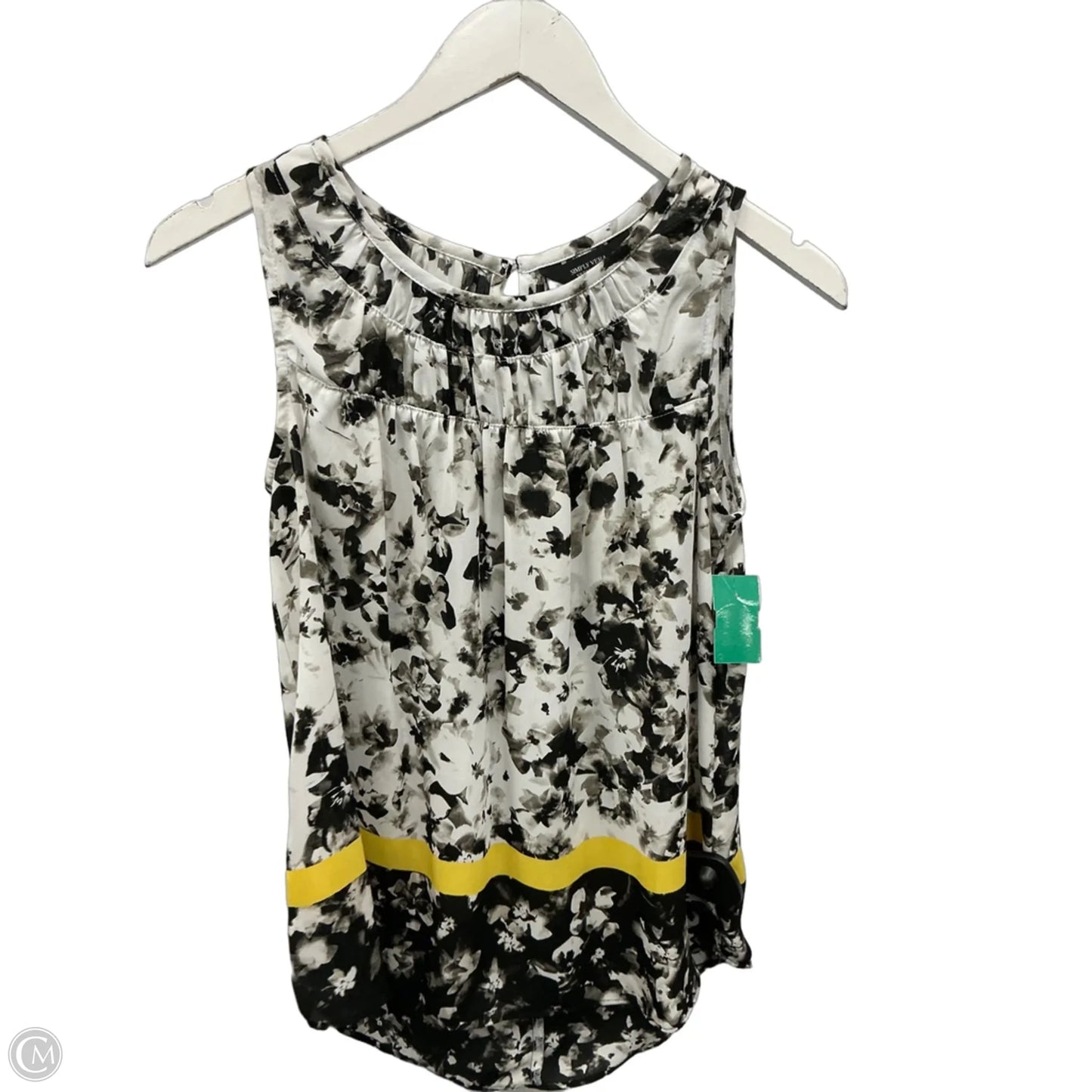 Top Sleeveless By Simply Vera In Black & White, Size: Xs