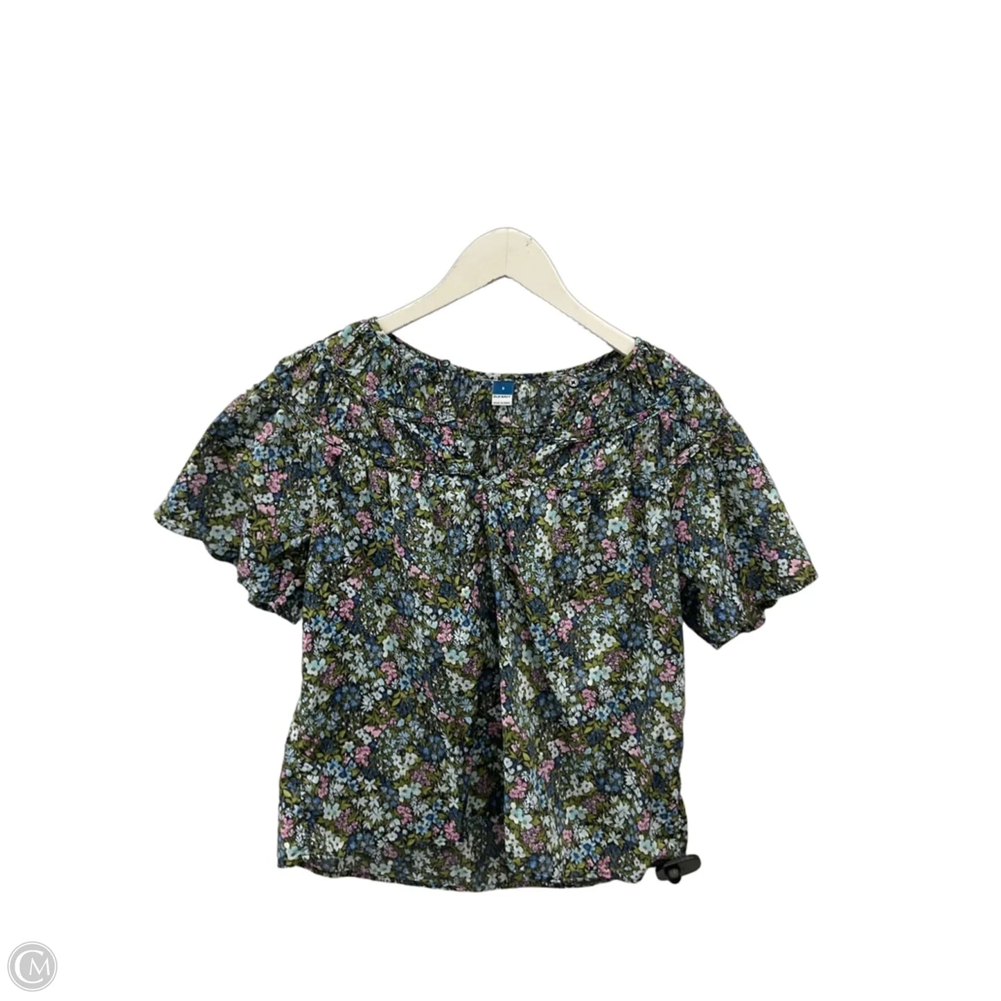 Top Short Sleeve By Old Navy In Floral Print, Size: S