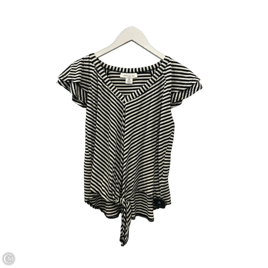 Top Sleeveless By Skyes The Limit In Black & White, Size: M