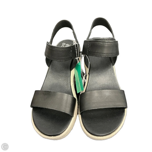 Sandals Heels Wedge By Sorel In Black, Size: 6