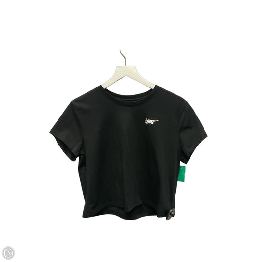 Athletic Top Short Sleeve By Nike Apparel In Black, Size: M