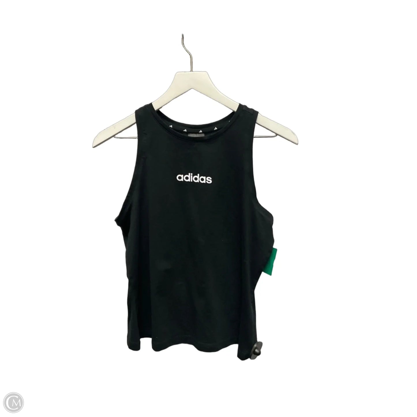 Athletic Tank Top By Adidas In Black, Size: L