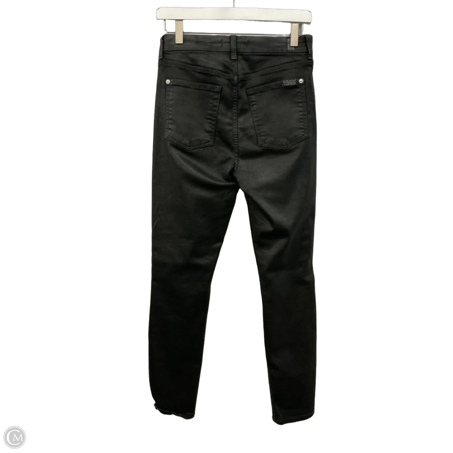 Jeans Skinny By 7 For All Mankind In Black, Size: 6