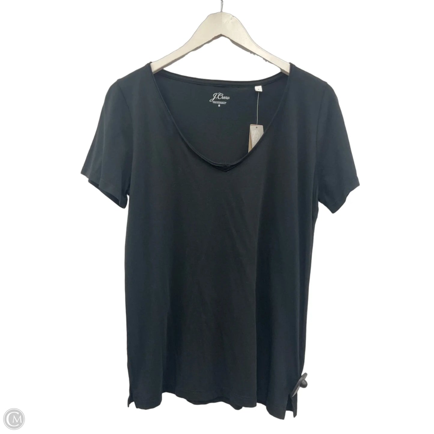 Top Short Sleeve By J. Crew In Black, Size: S