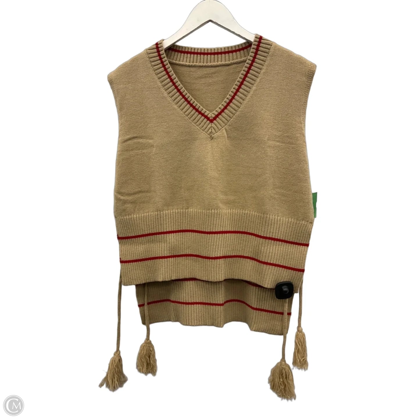 Vest Sweater By Cme In Beige, Size: S