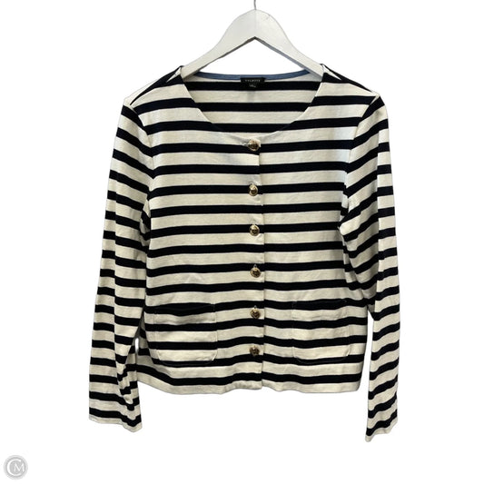 Cardigan By Talbots In Blue & White, Size: S