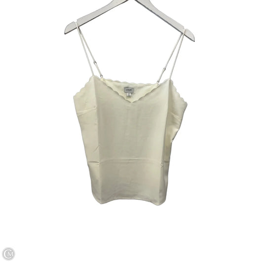 Top Sleeveless By J. Crew In Cream, Size: M