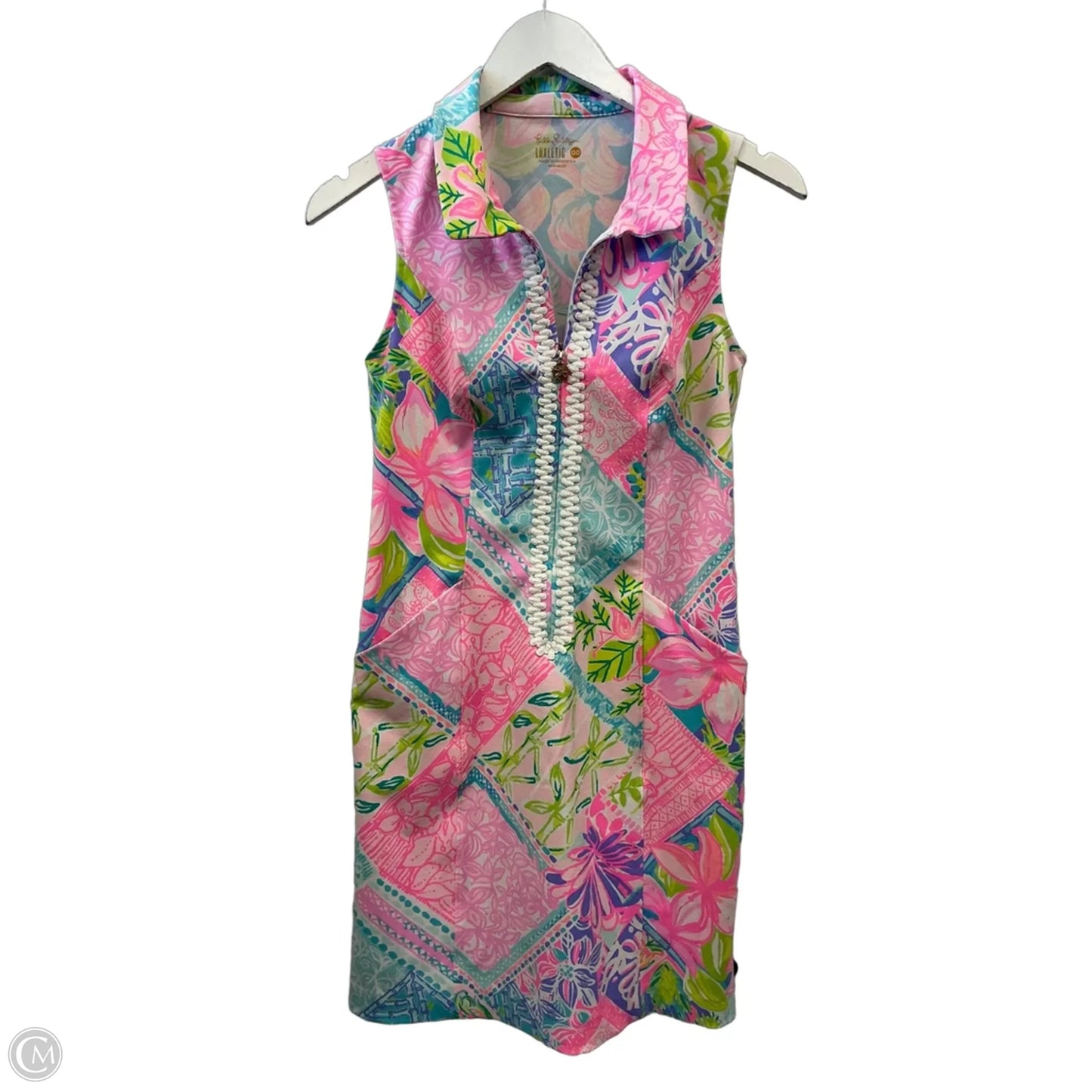 Dress Designer By Lilly Pulitzer In Pink & Purple, Size: Xs