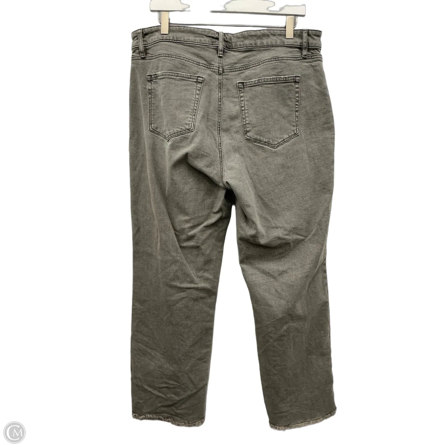 Jeans Straight By Loft In Grey, Size: 14
