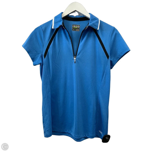 Top Short Sleeve By Izod In Blue, Size: S