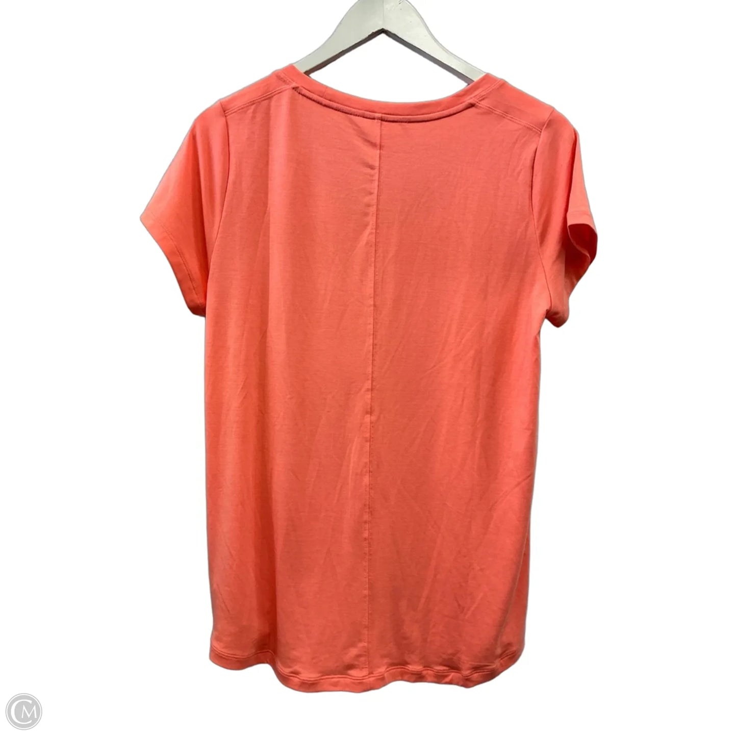 Top Short Sleeve By Athleta In Orange, Size: S