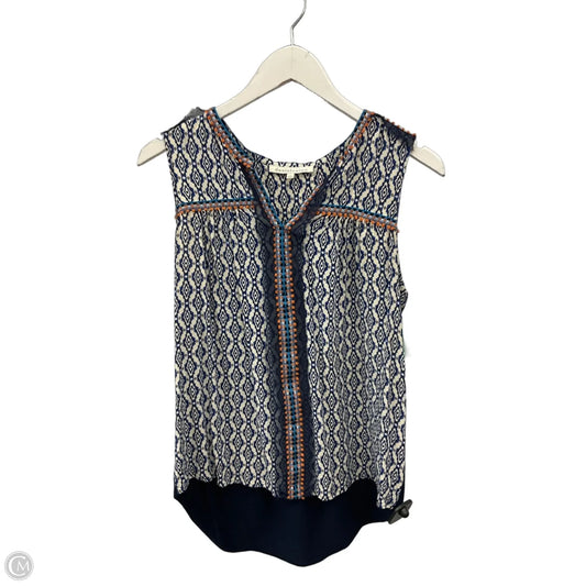 Top Sleeveless By Daniel Rainn In Blue, Size: S