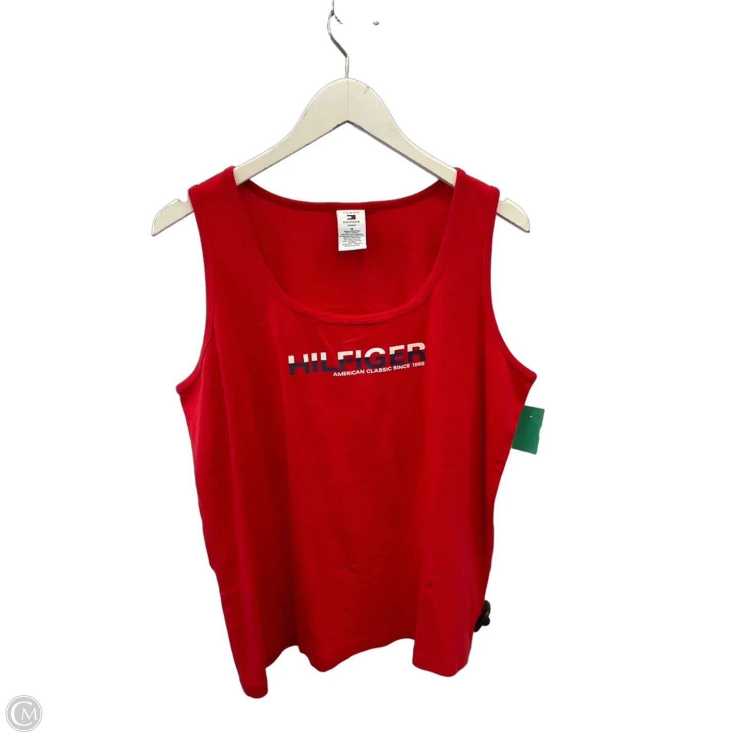 Tank Top By Tommy Hilfiger In Red, Size: 1x