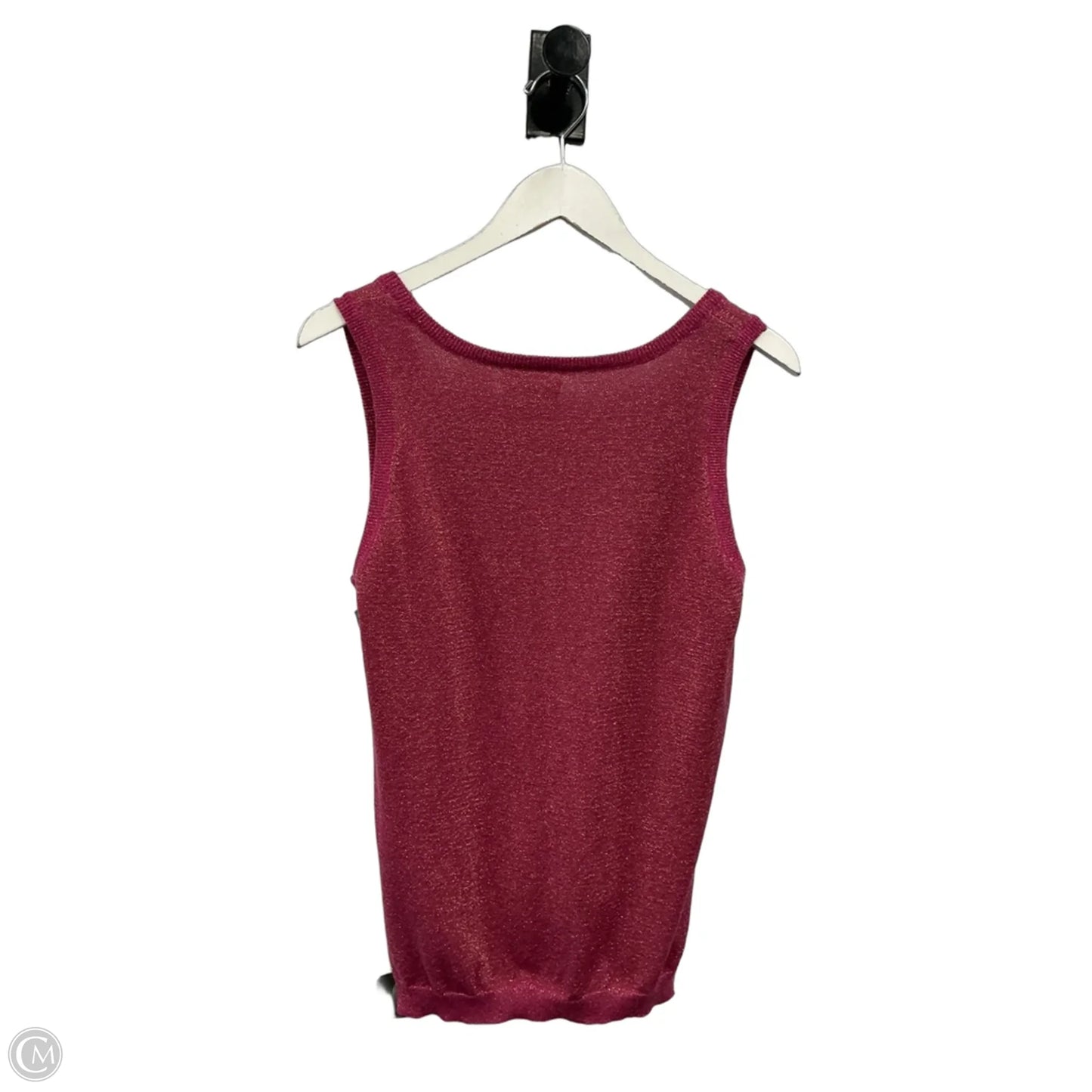 Top Sleeveless By Calvin Klein In Pink, Size: L