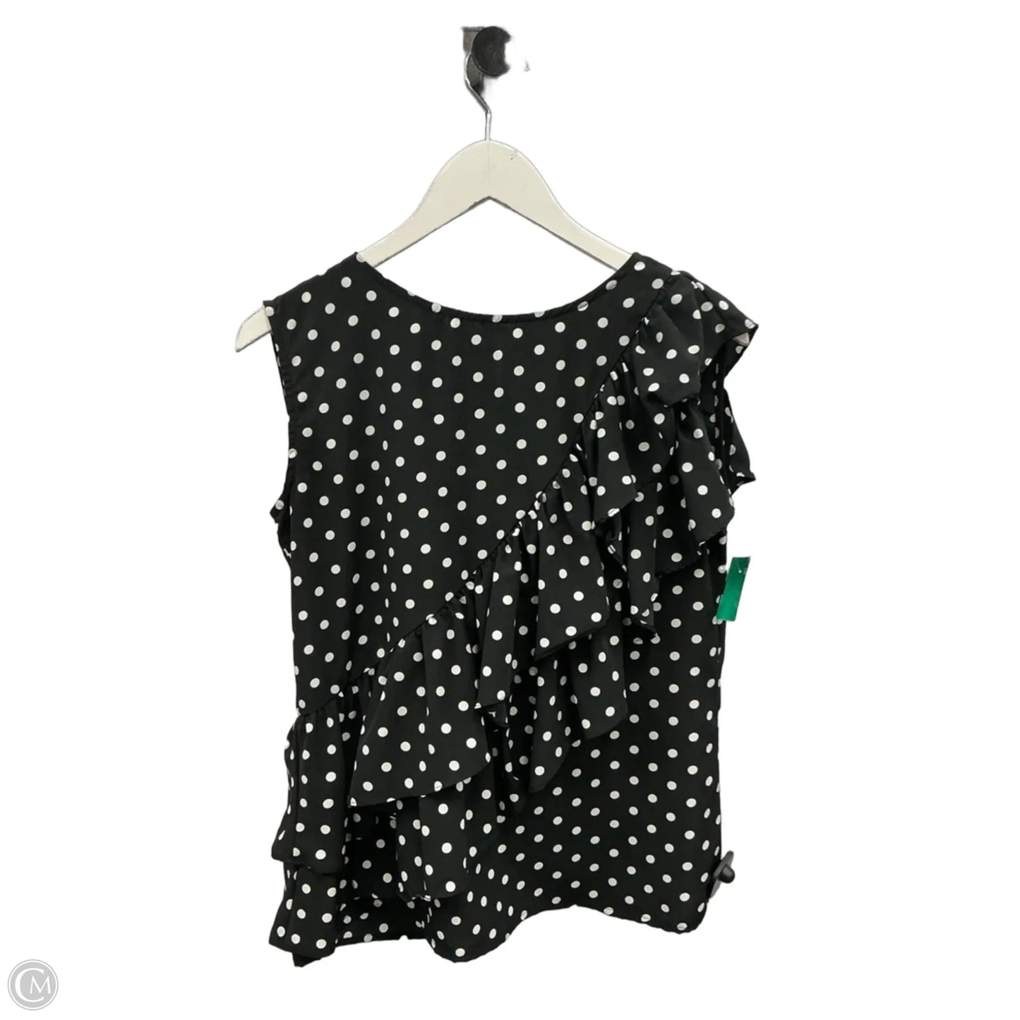 Top Sleeveless By Cme In Polkadot Pattern, Size: M