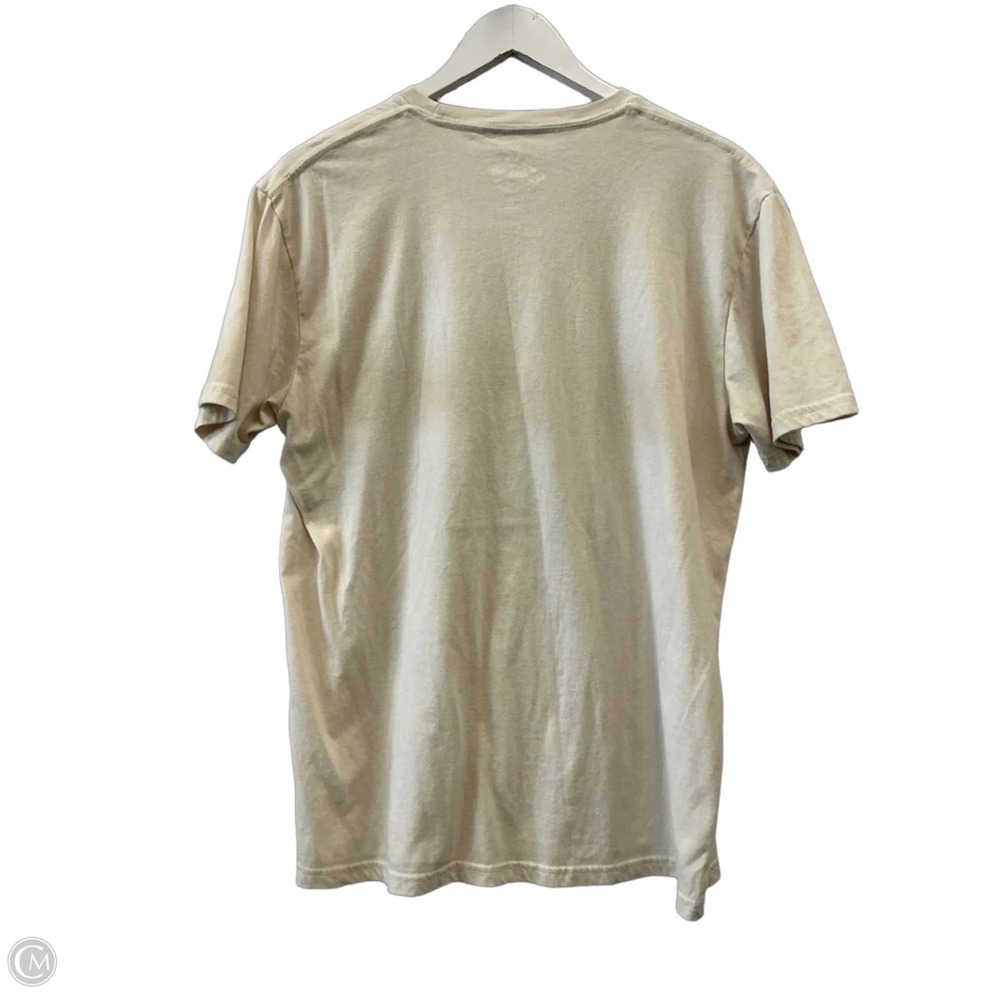 Top Short Sleeve By Cme In Cream, Size: L