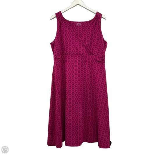 Dress Casual Midi By Eddie Bauer In Purple, Size: Xl