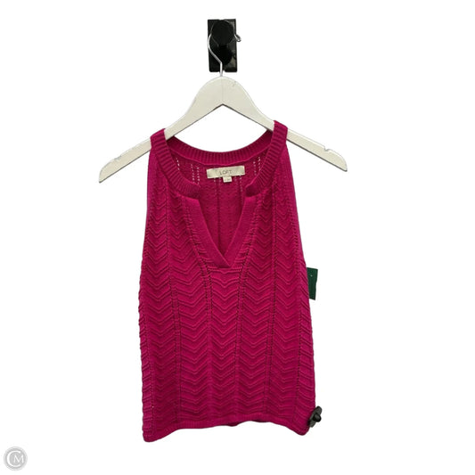 Top Sleeveless By Loft In Pink, Size: Xs