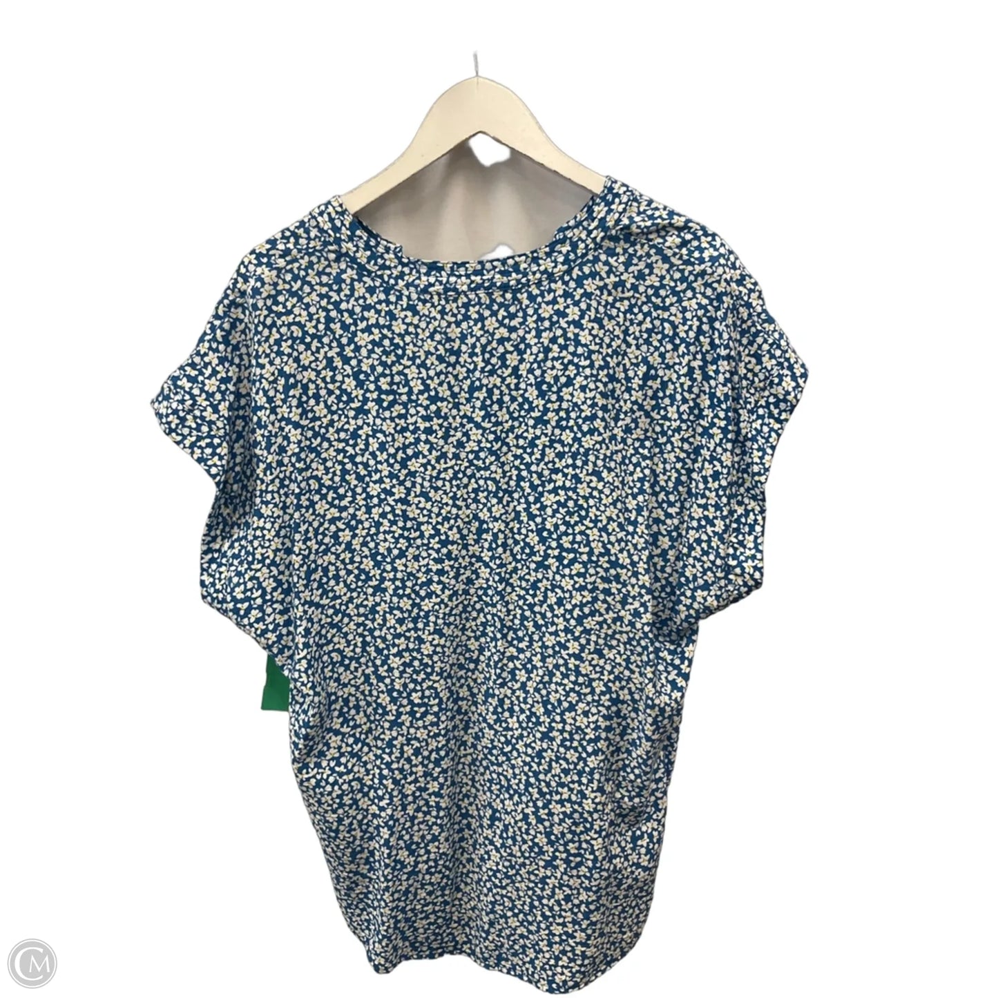 Top Short Sleeve By Cynthia Steffe In Blue, Size: Xl